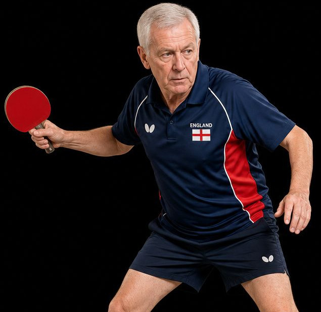 Adult player building movement and rally skills during a Foundation Level 2 table tennis session